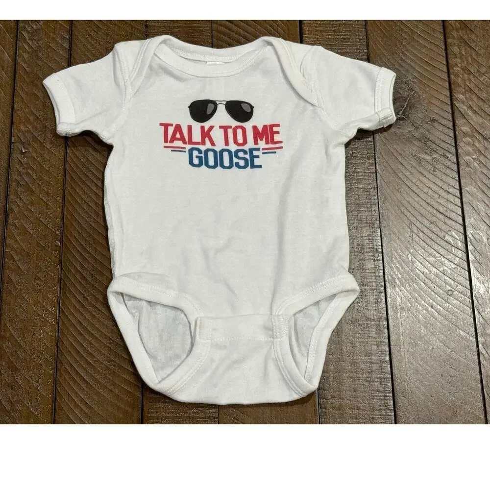Talk To Me Goose One piece by Rabbit Skins 6 Months (NWOT)